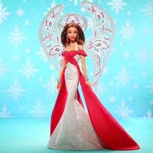 NRFB Mattel, Barbie x Bob Mackie 2023 Holiday Angel Collectible Doll, NIB NWT